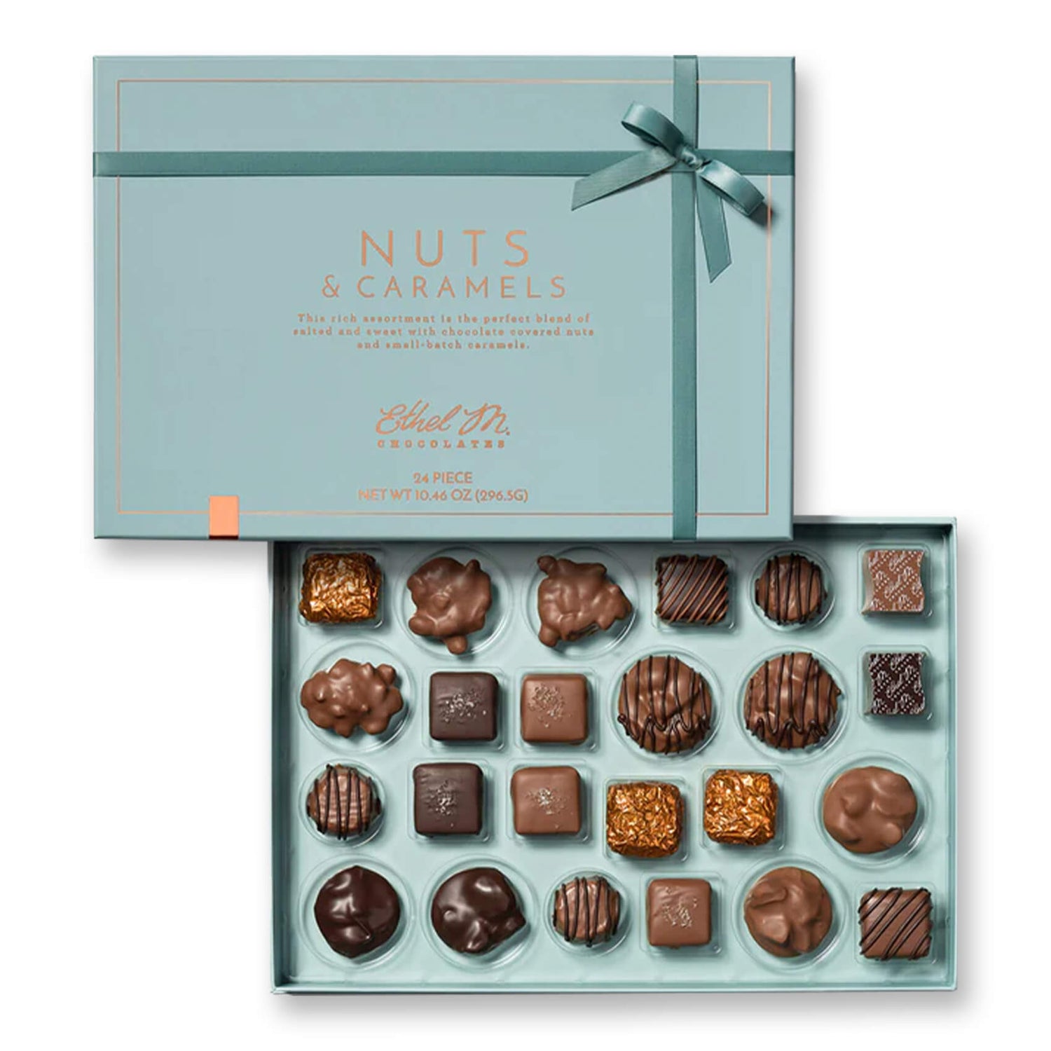 Ethel M Chocolates Nuts & Caramels Collection, 24-Piece