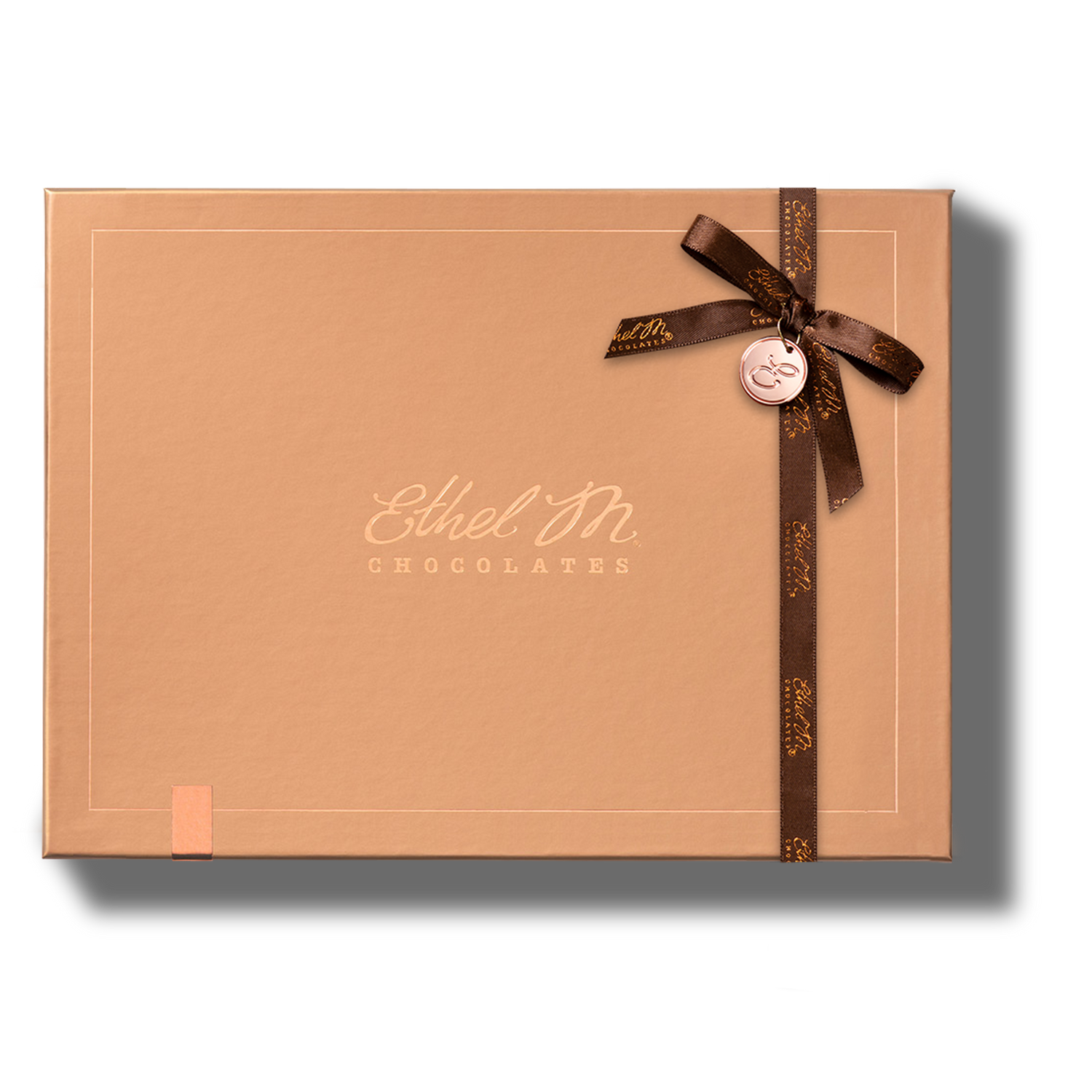 Ethel M Chocolates 12-piece Copper Box with Copper Ribbon Custom Collection - Hero Image