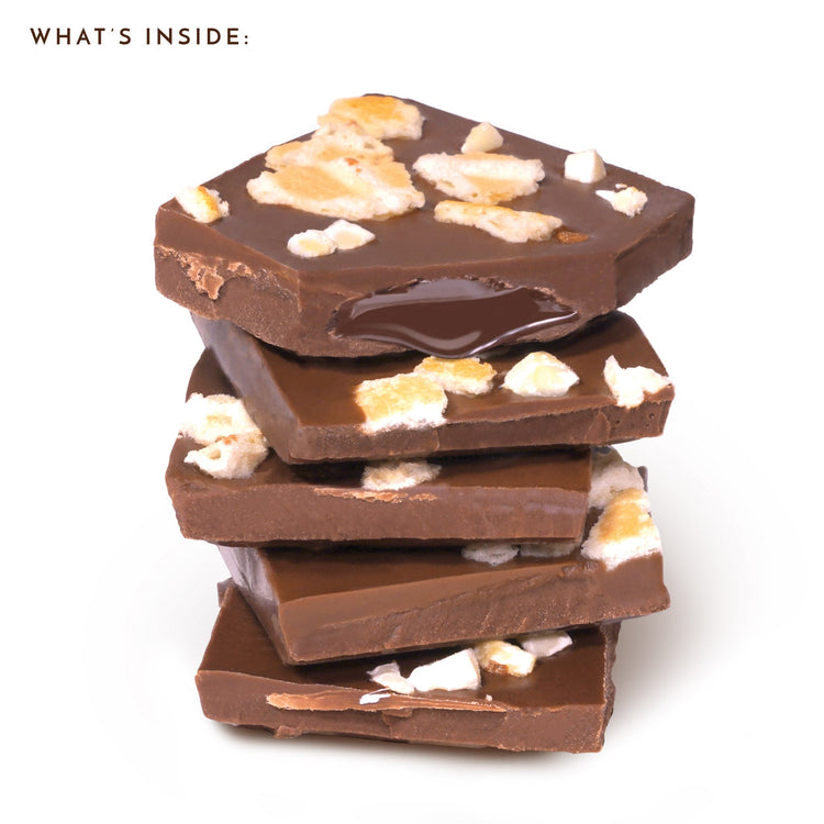 What's Inside Ethel M Chocolates Spiced Rum Eggnog Milk Chocolate Tablet Bar
