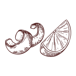 Cacao pod icon representing four simple ingredients.