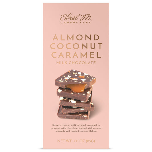 Almond Coconut Caramel Milk Chocolate Tablet Bar