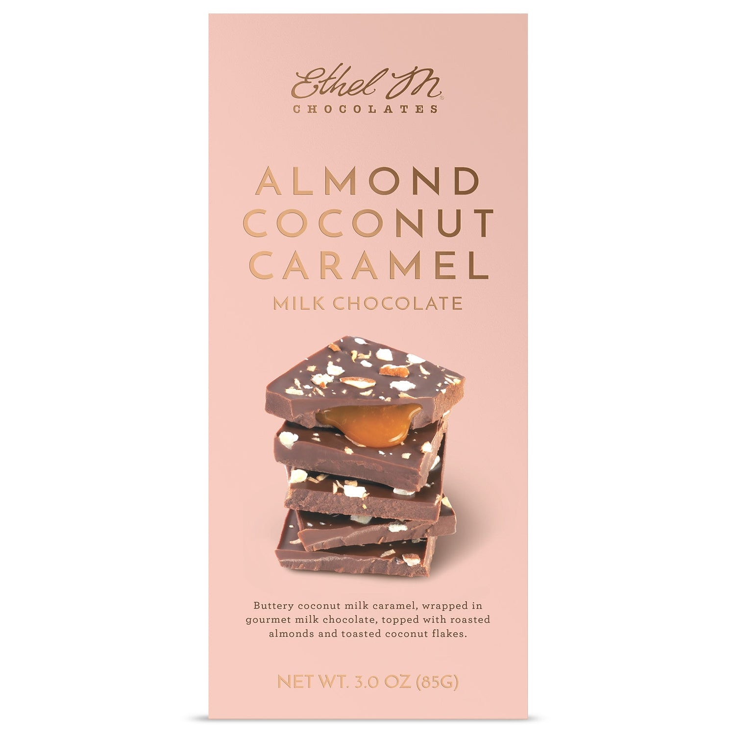 Ethel M Choclates Almond Coconut Caramel Tablet Bar