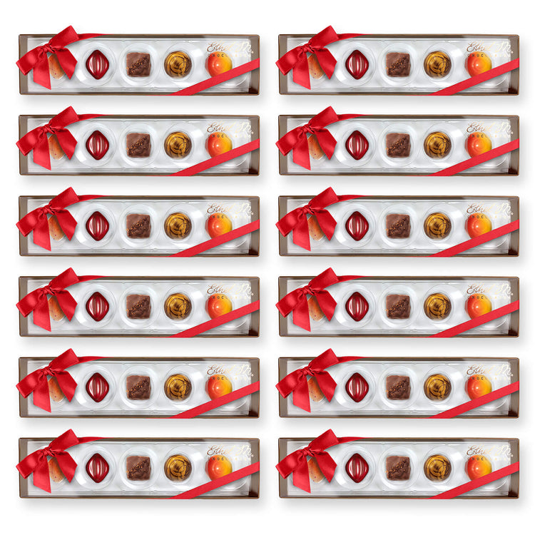Ethel M Chocolates Fall Favorites 5-Piece Premium Sampler, Set of 12 Boxes