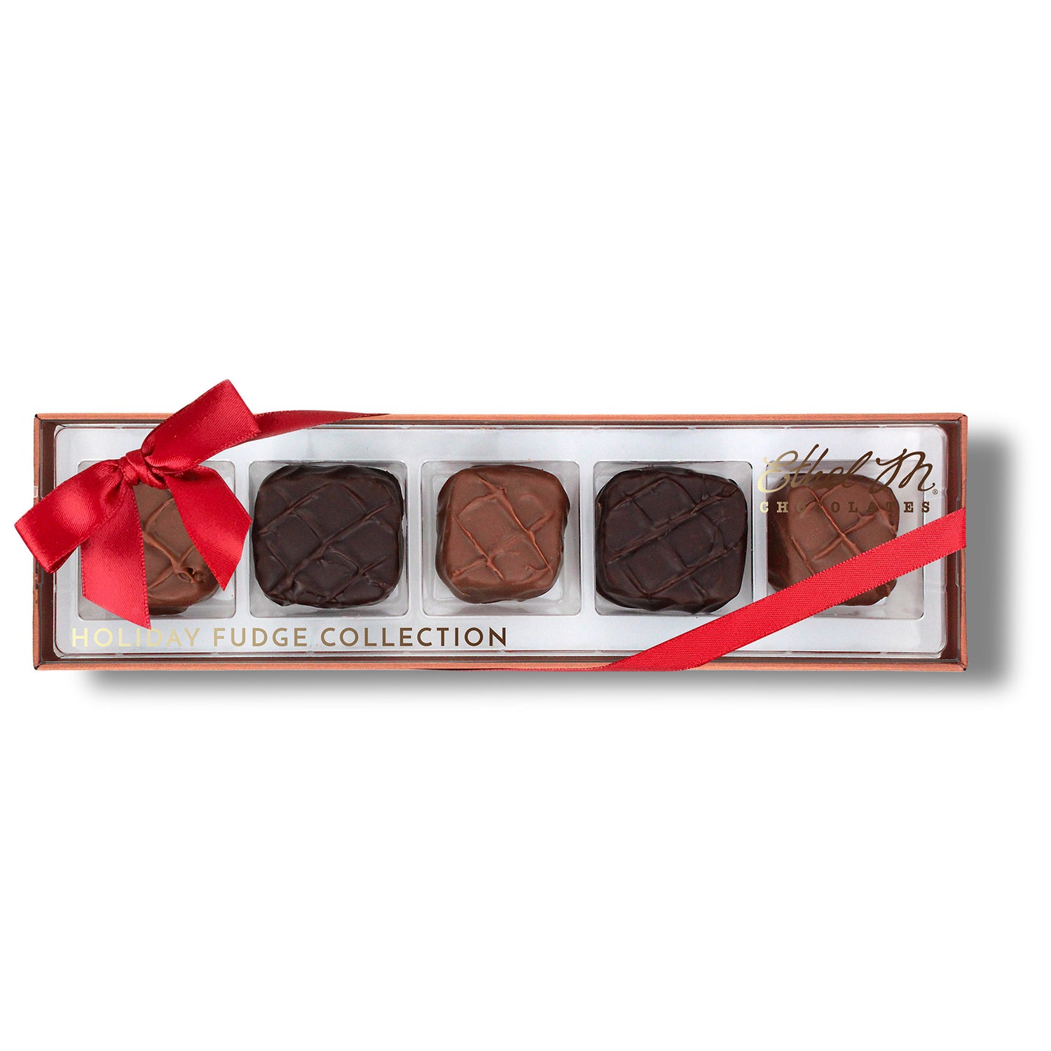 Holiday Chocolate Fudge, 5 Piece Premium Chocolate Collection