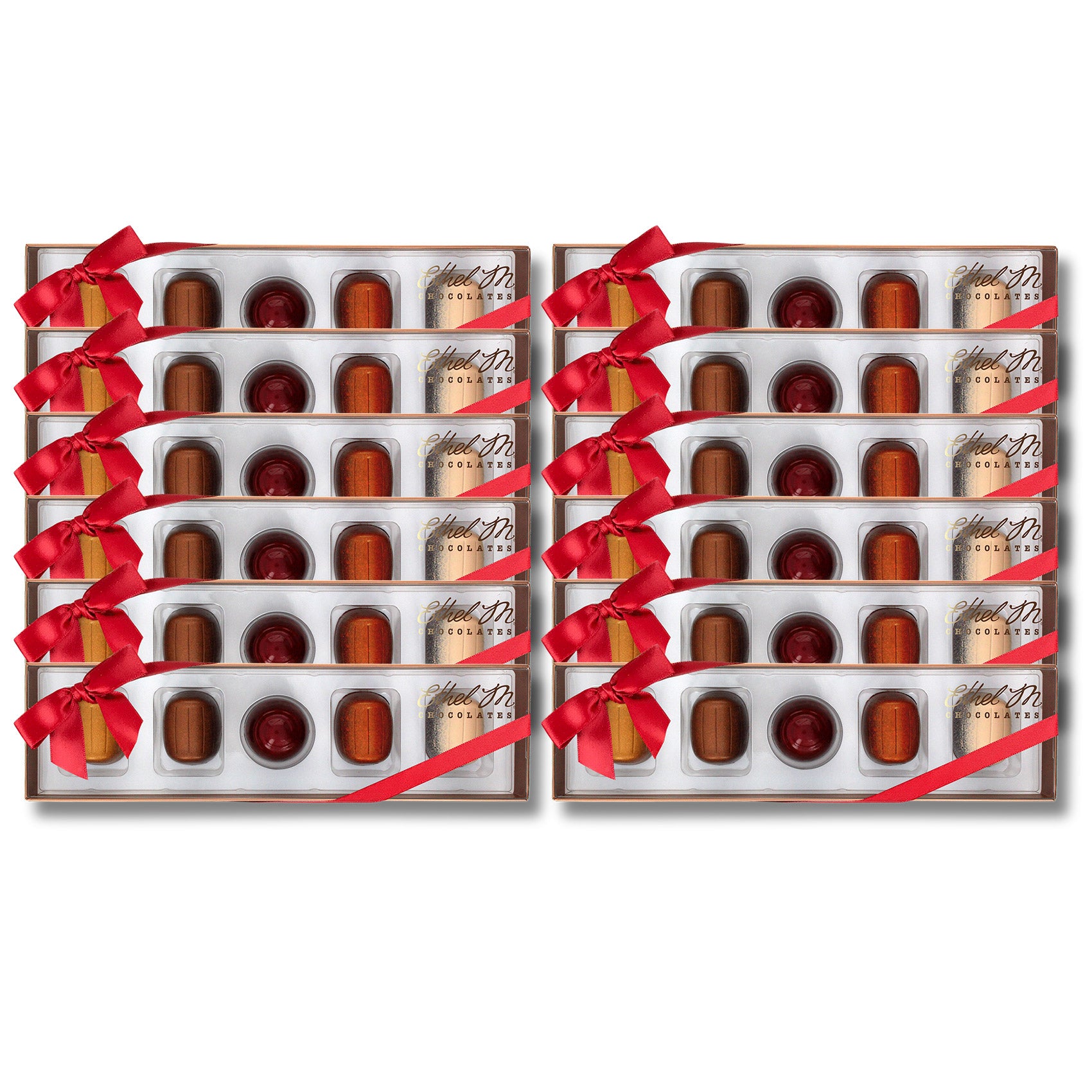 Ethel M Chocolates Liqueurs Sampler, 5-Piece, Set of 12 Boxes