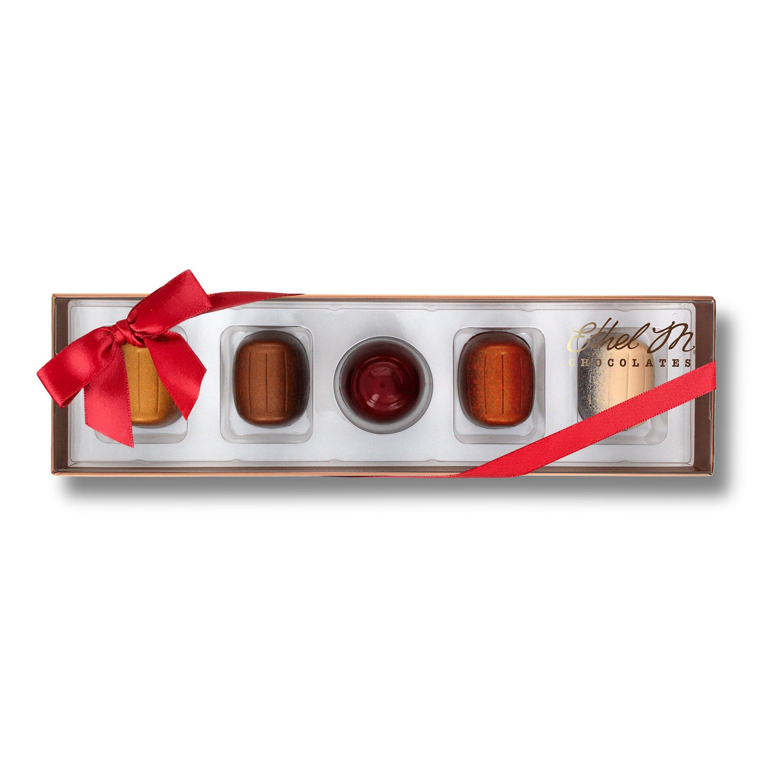 Ethel M Chocolates Liqueurs Sampler, 5 Piece Premium Chocolate Collection