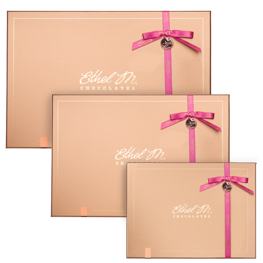 Ethel M Custom Chocolate Box, Summer Ribbon Copper Gift Box