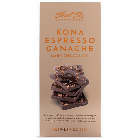 Kona Espresso Ganache Dark Chocolate Tablet Bar