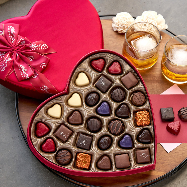 Ethel M Valentine's Day Large Heart 28-piece Chocolate Gift Box - Lifestyle mage