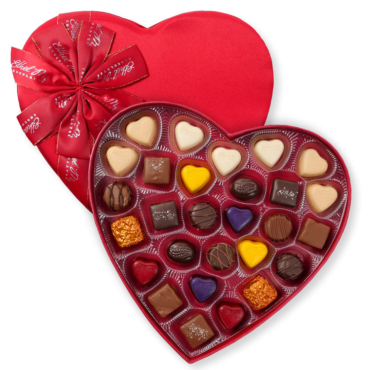 Ethel M Chocolates Satin Heart Collection 28-Piece