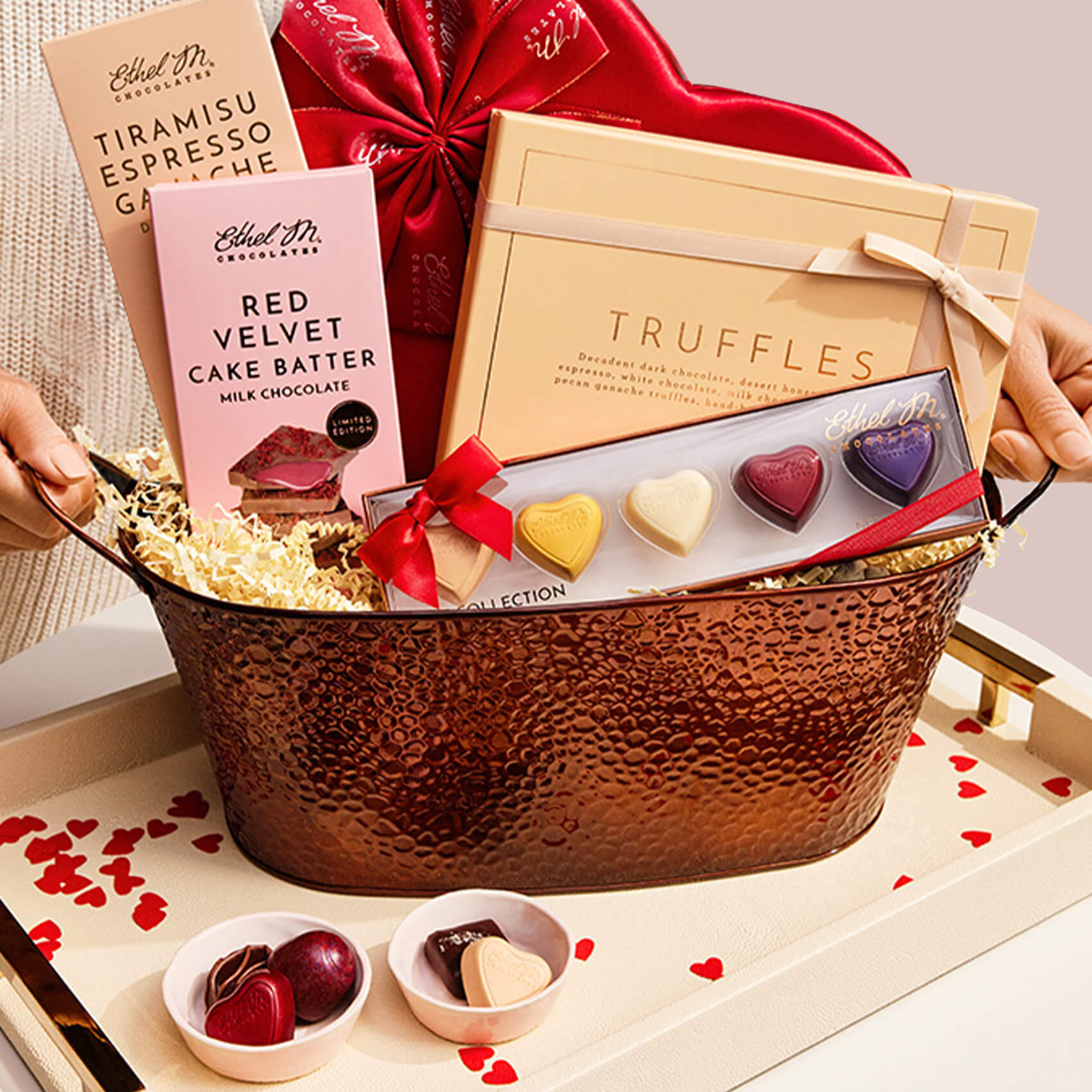 The Ultimate Chocolate Lover's Valentine's Day Gift Basket Lifestyle Image