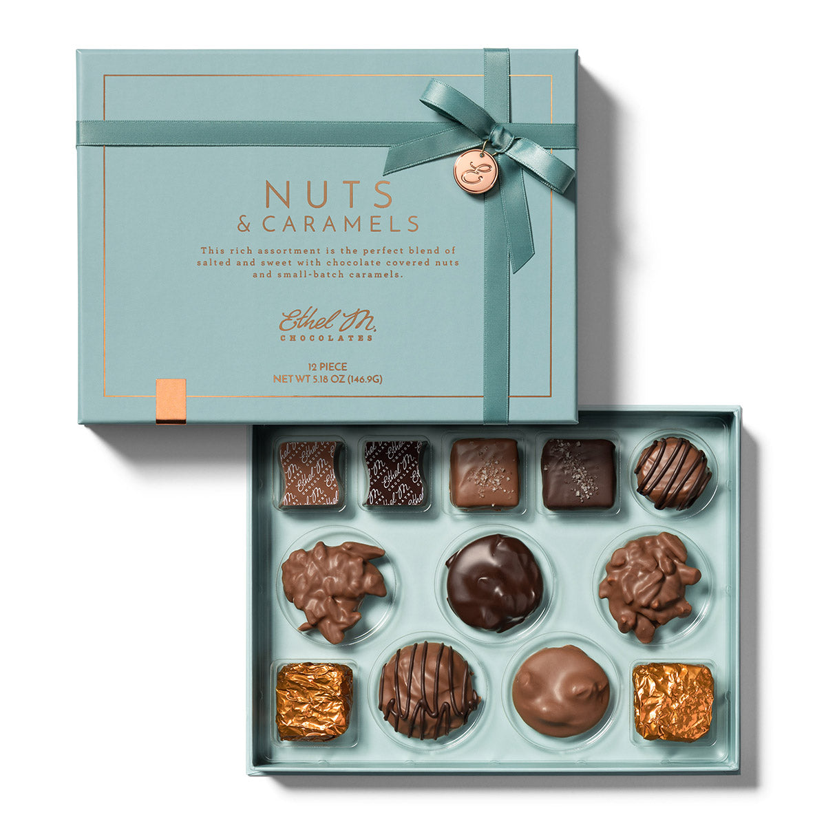 The Nuts & Caramels Collection, Premium Chocolate Assortment Box