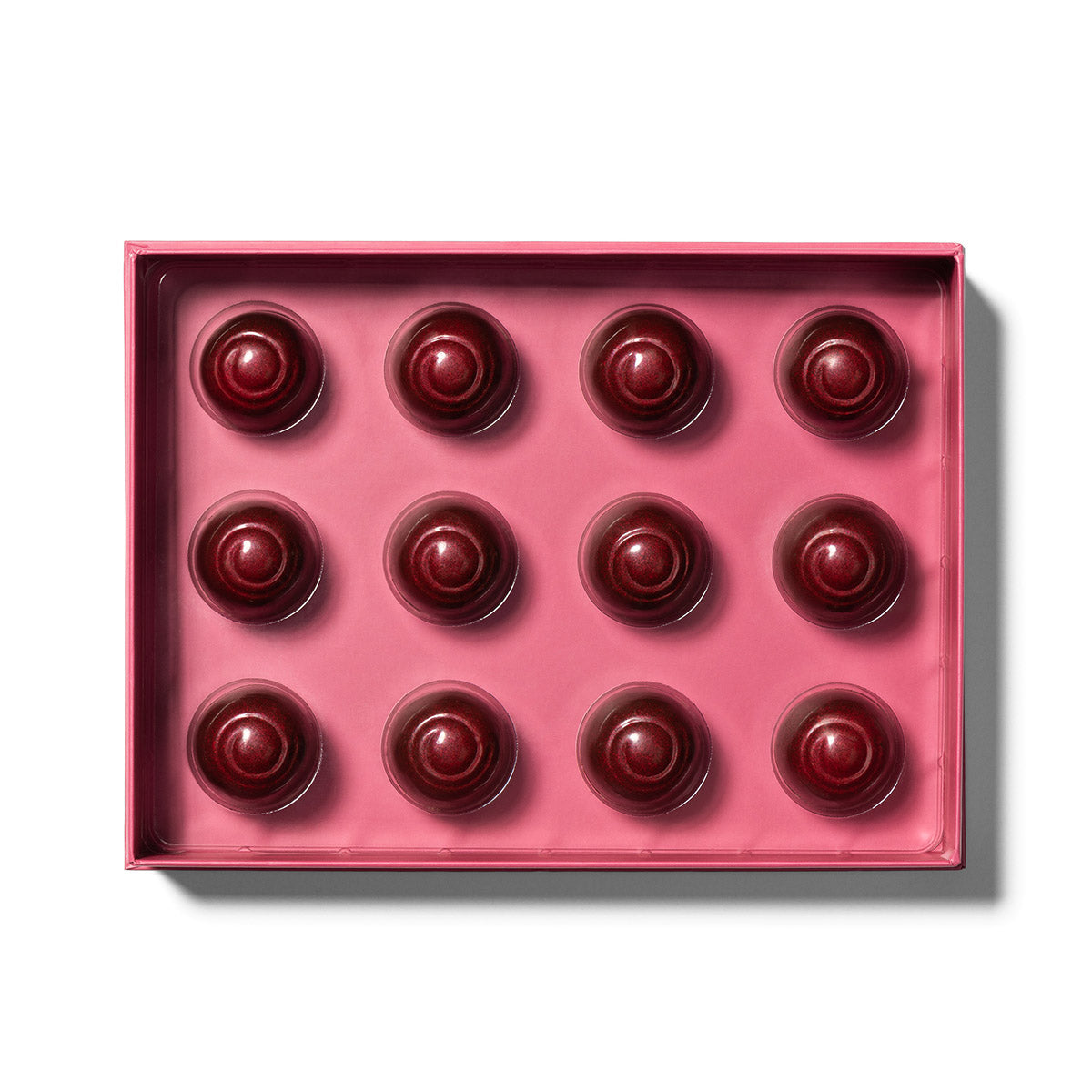 Cherry Cordial, is now in a box of its own. Each Cherry is made with Italian Marasca cherry with VSOP brandy, drenched in exquisite Dark Chocolate.