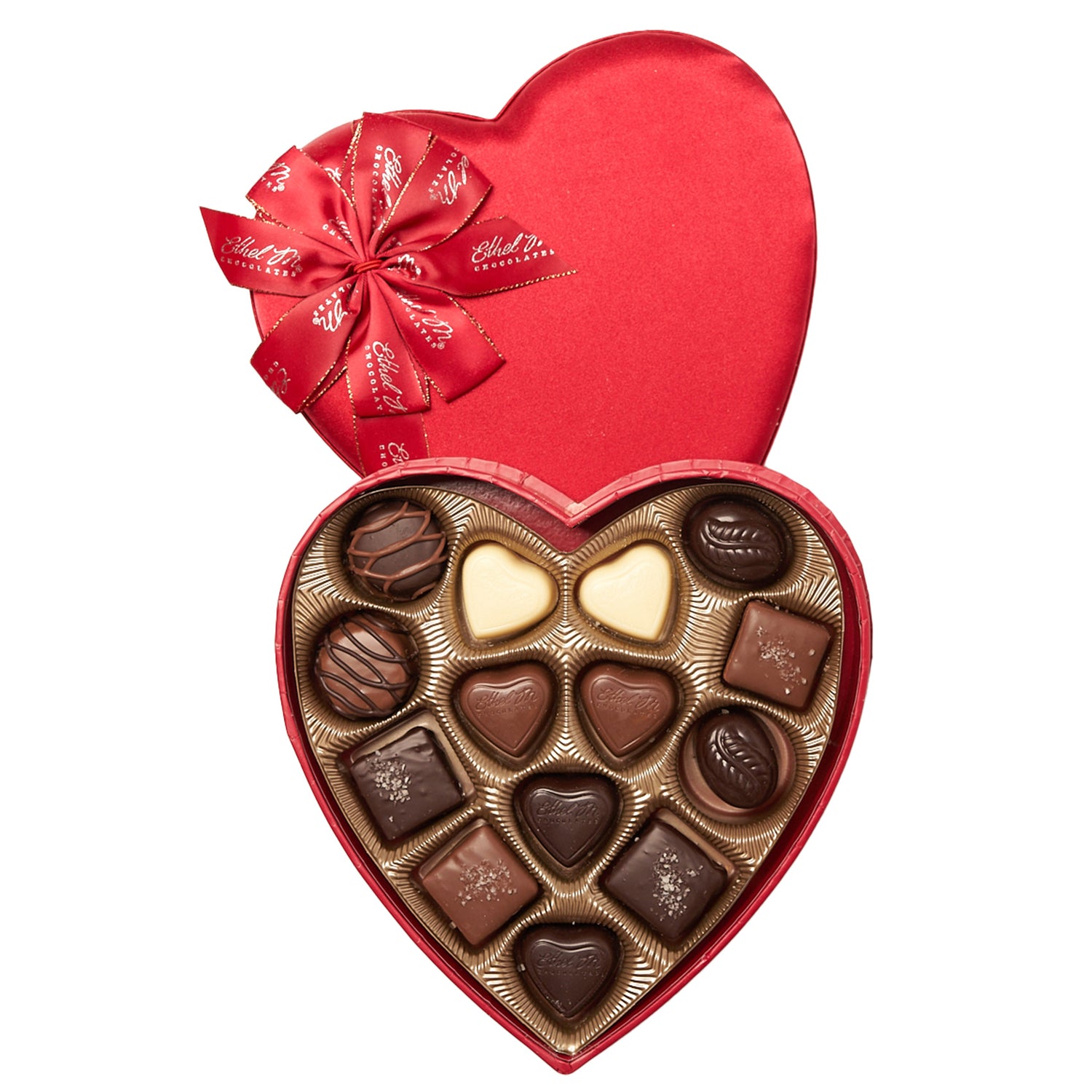 Ethel M Valentine's Day Small Heart 14-piece Chocolate Gift Box - Hero Image